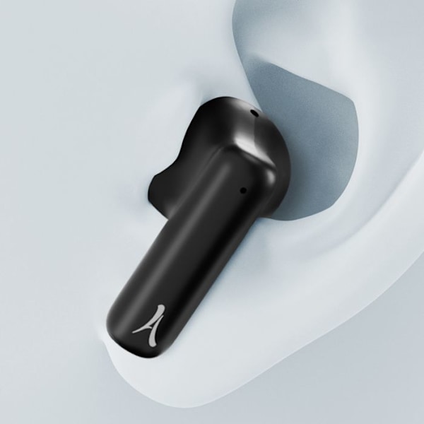 Trådløse Bluetooth-hovedtelefoner med mikrofon og berøringskontroller Akashi Sort Svart
