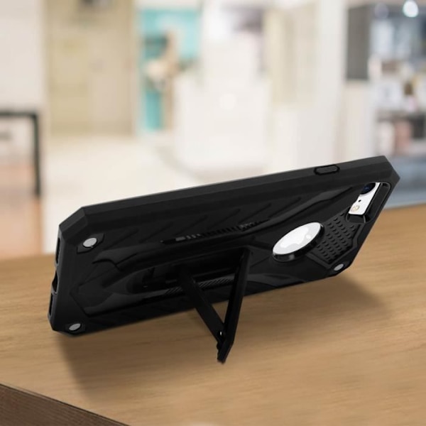 Coque - Forcell - Phantom - iPhone 7/8 - Hybrid Beskyttelse - Indbygget Støttefunktion Svart