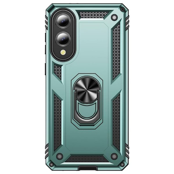 Coque hybride pour Samsung Galaxy S25 Edge avec support magnétique vert pâle Grön