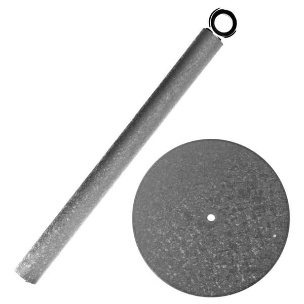 Pappershållare - CHEFFINGER - Sten-effekt - Tung Bas - Metall - Grå Grå