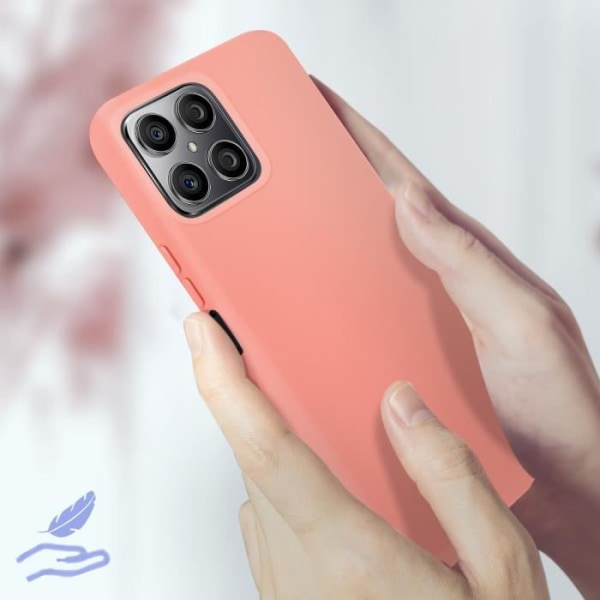 Honor X8 Case Silikone Semi-stiv Soft-touch Fin Lys Pink