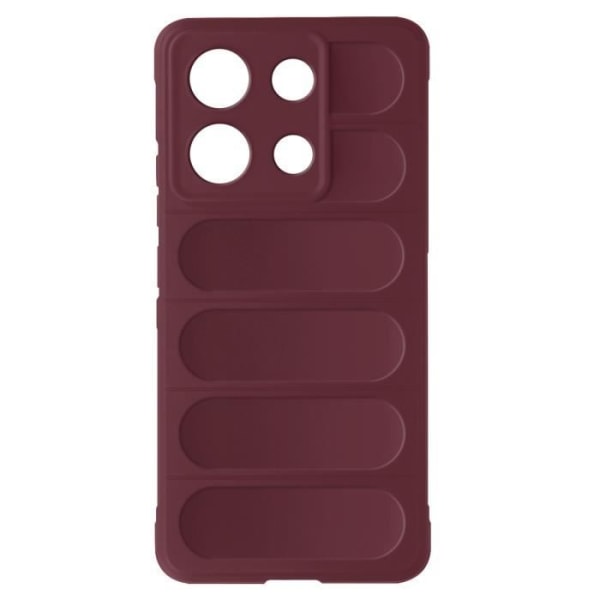 Kotelo Xiaomi Redmi Note 13 4G Soft Silicone Anti-Slip Design Burgundylle Röd