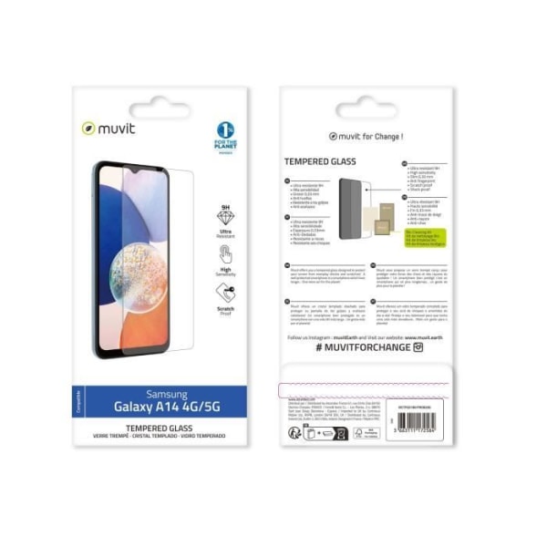 MUVIT FOR CHANGE HÄRDAT GLAS SAMSUNG GALAXY A14 4G/5G