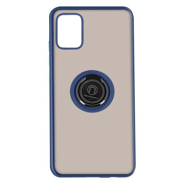 Coque - Samsung - Galaxy A51 - Bi-material - Metallring - Videostöd Blå