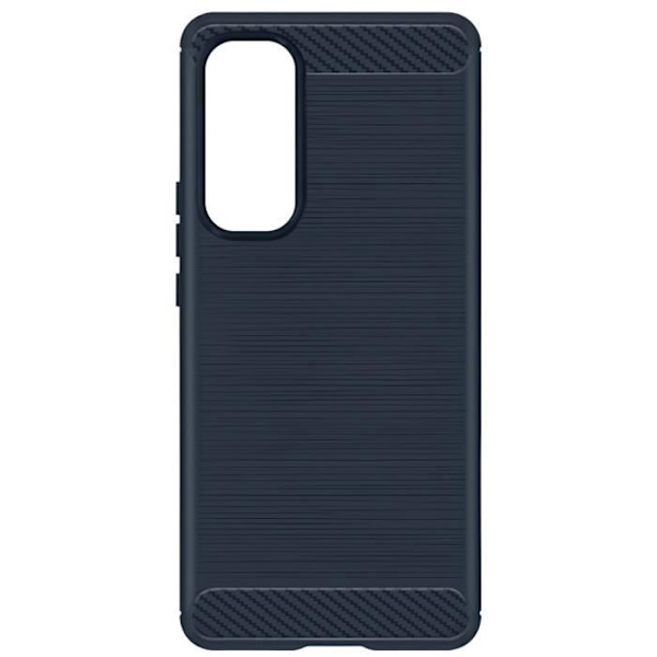 AVIZAR Samsung Galaxy A55 Flexible Carbon Effect Midnight Blue Fodral - Stötsäker förstärkta hörn Blå