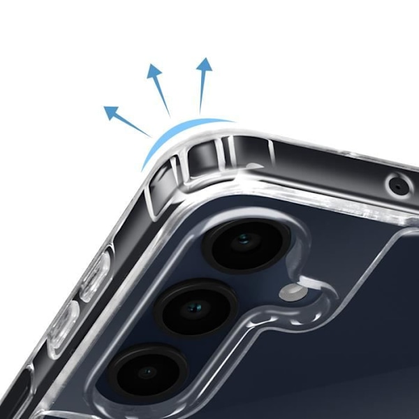 Cover til Samsung Galaxy A16 Silikone Stødabsorberende med Transparent Flettet Snor Transparent