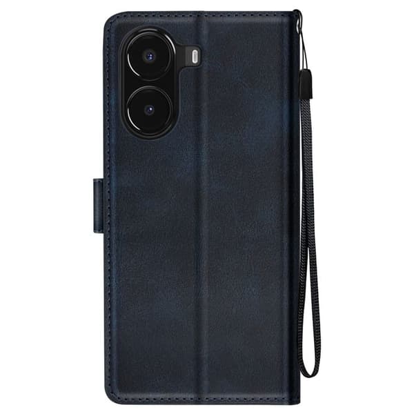 Smartphonefodral - Xiaomi - Poco X7 Pro - Konstläder - Mörkblå - Videostöd Blå