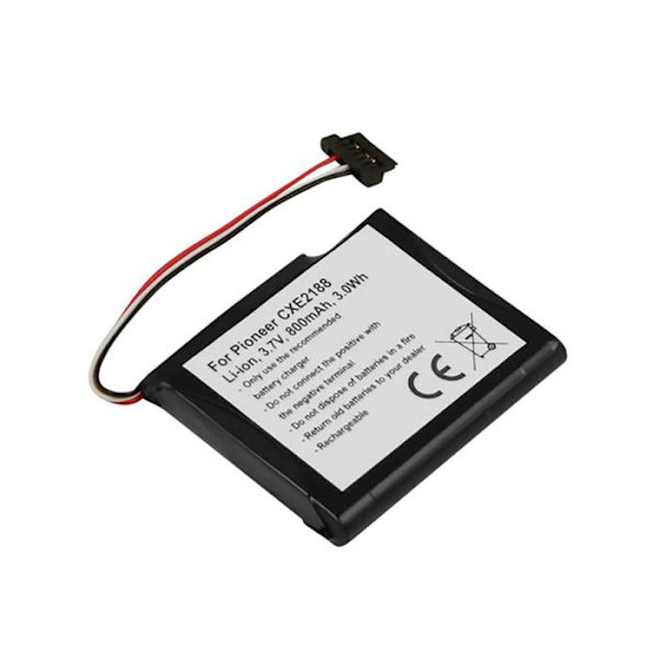 GPS-batteri för Pioneer CXE2188 Li-ion 3.7V 800mAh 3.0Wh