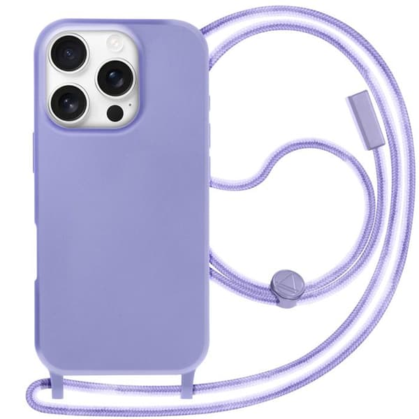 Coque Cordon Semi Rigid Soft touch för iPhone 16 Pro Lavendel Lila