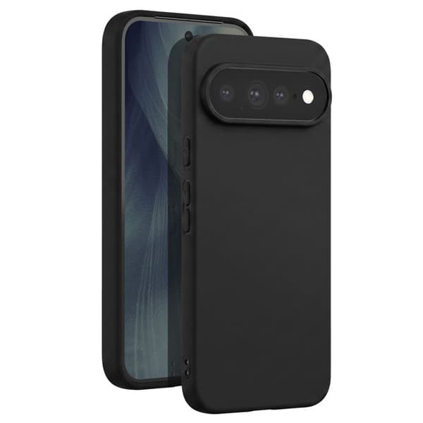 Silicone Cover til Pixel 11, Stødabsorberende, Olieforsinket, Sort Svart