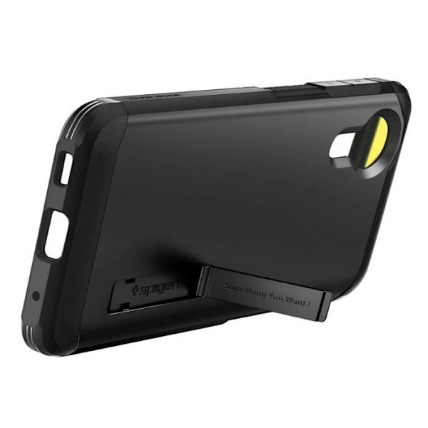 Taske til Samsung Xcover 7 Multi-Layer Shockproof Kickstand Support Spigen SGP Black Svart
