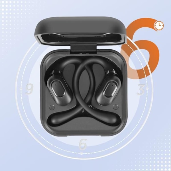 Bluetooth-hovedtelefoner Open Design Touch Control med etui inkluderet LinQ Black Svart