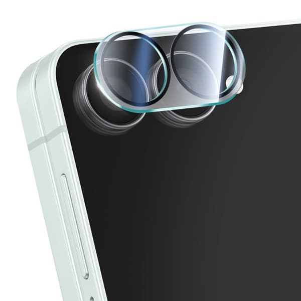 Härdat glas för Galaxy Z Flip 7 kamera Stötsäker Represistent iMak Svart Sort