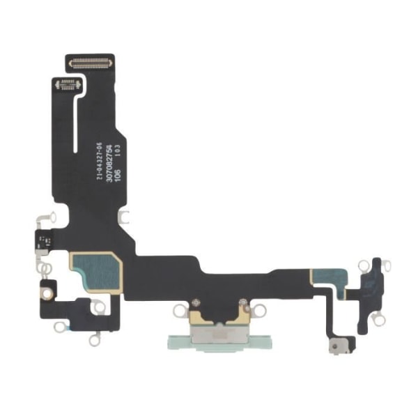 Laddningskontakt för Apple iPhone 15, USB C-port + mikrofon ljusgrön Grön