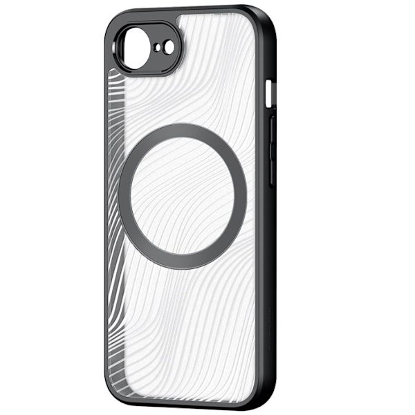 Coque MagSafe til iPhone 16e Stødabsorberende Dobbelt materiale Dux Ducis Sort Transparent Svart