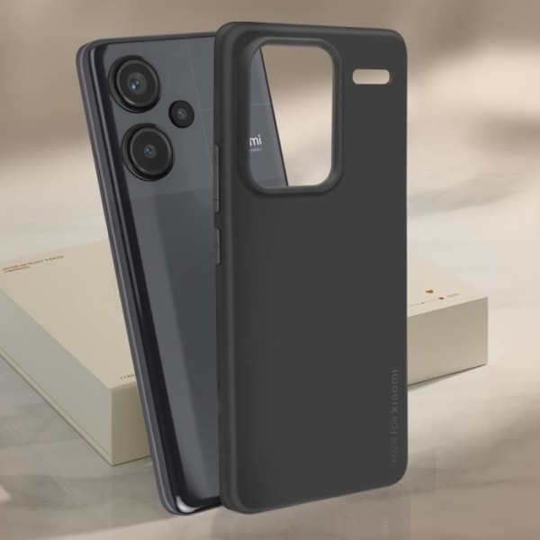 Etui til Xiaomi Redmi Note 13 Pro Plus 5G - XIAOMI - Halvstivt - Syntetisk - Glat Svart