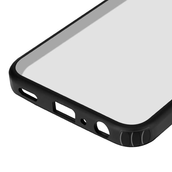 Taske til Samsung A25 5G stive forstærkede hjørner Stødsikker frostet ryg Hvid / Sort