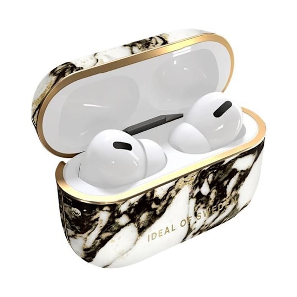 iDeal of Sweden Elegantti Calacatta Golden Marble AirPods Pro 2 Case Gold Vit