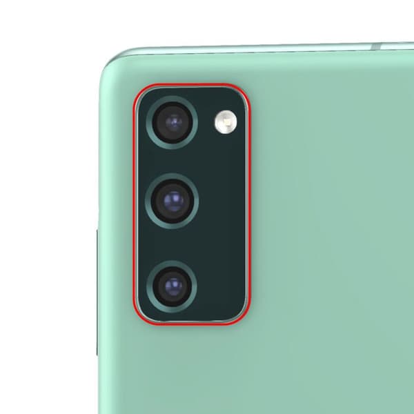 Ersättningslins för bakkamera Galaxy S20 FE med grön ram Grön