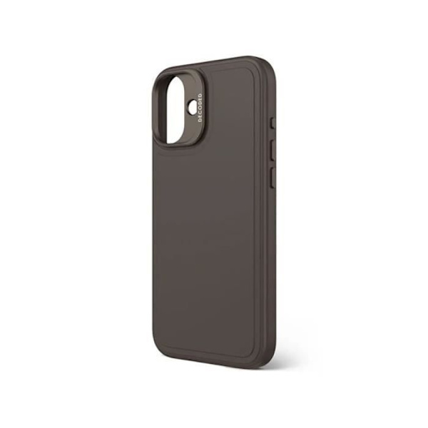 Coque - DECODED - iPhone 16 Plus - Silikon Antimikrobiell - Kompatibel med MagSafe - Svart Svart