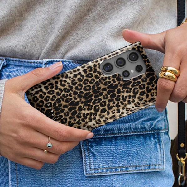Coque til Samsung Galaxy S24 Ultra Elegant Design Player Burga Brun kastanj