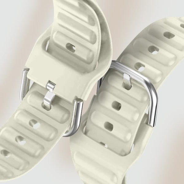 Armband för Apple Watch 41mm / 40mm / 38 mm Justerbar silikonbeige
