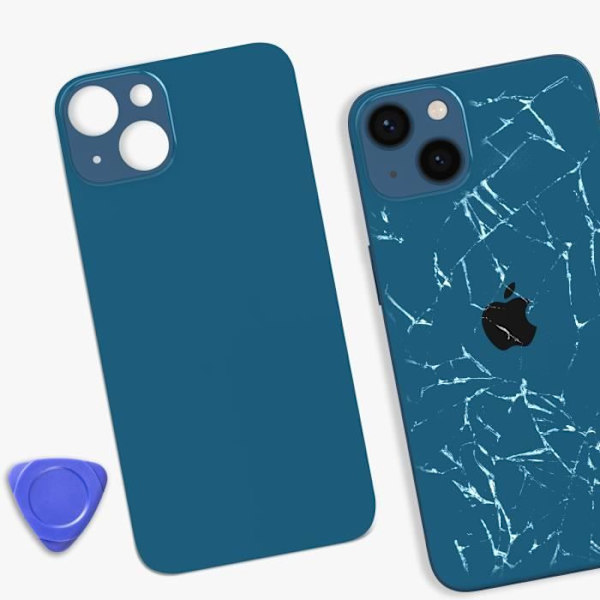 Erstatningsglas bagpå til iPhone 13 Blå Blå