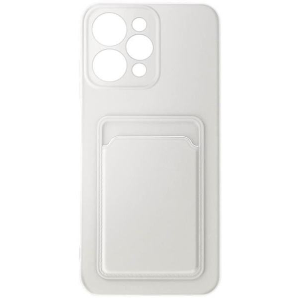 Fodral till Xiaomi Redmi 12 - AVIZAR - Mjuk korthållare - Vit Vit