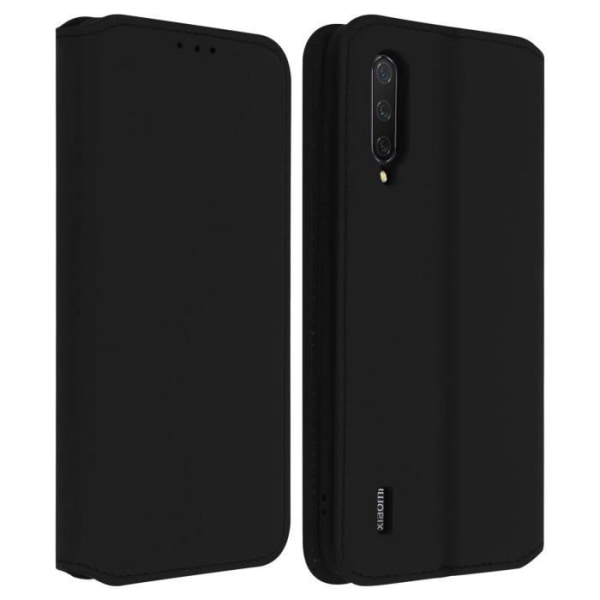 Fodral - AVIZAR - Mi 9 Lite - Eco-läder - Stativfunktion - Magnetisk flik Svart