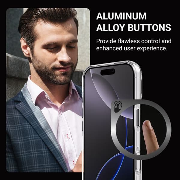 Coque iPhone 15 Pro MagSafe (läpinäkyvä) Crong Clear MAG Pro