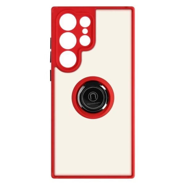 Supportfodral kompatibelt med Samsung S23 Ultra Red Case Ring