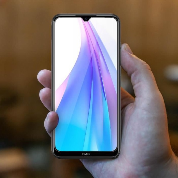 Skyddsfilm - AVIZAR - Xiaomi Redmi Note 8T - Härdat glas - Ultratunt - Anti-explosion Vit