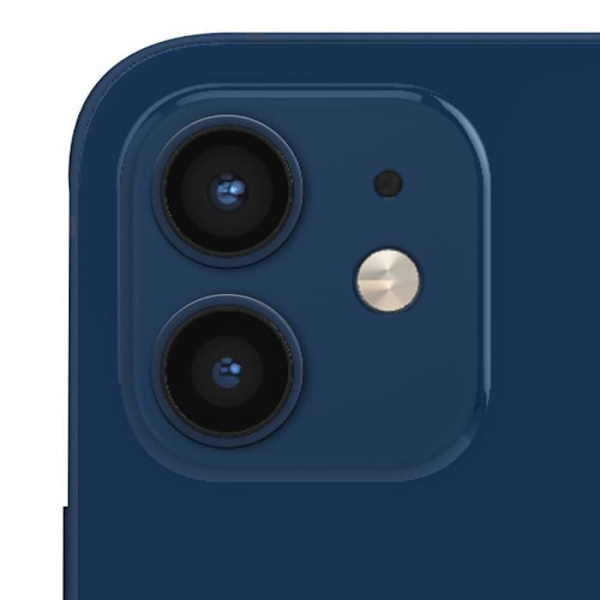 Bakre kameralins för iPhone 12 och 12 Mini - AVIZAR - Nattblå - Skydd och kvalitet Blå