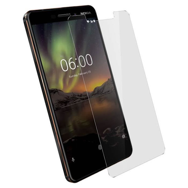 Film Nokia 6.1 härdat glas Ultratunt skärmskydd 9H Anti-explosion Transparent