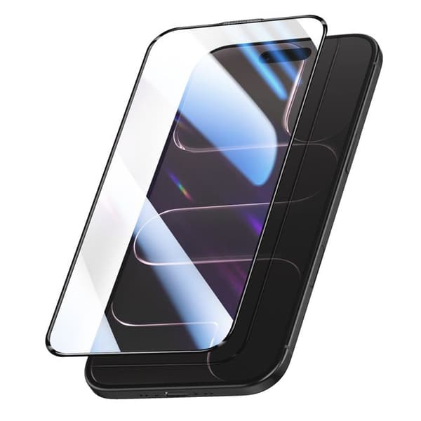 Härdat glas för iPhone Air Stötsäker med installationskit Magic Box Zanaé Transparent Vit
