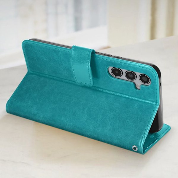 Taske til Samsung A35 5G - MAYAXESS - Pungholderfunktion - Turkis Turkos