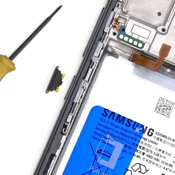 Power-näppäin Samsung Galaxy A54:lle ja A34:lle Musta Svart