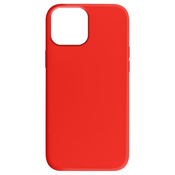 Cover til iPhone 15 Plus Halvstivt interiør Microfiber Moxie Red Röd