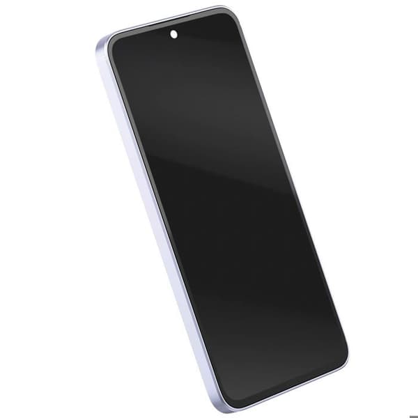 Komplet OLED-skærm udskiftning til Galaxy A36 med grå-lilla ramme Grå