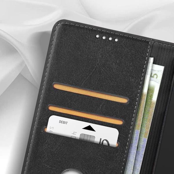 Plånboksfodral till Xiaomi Poco X6 Pro Magnetic Flip Stand Svart