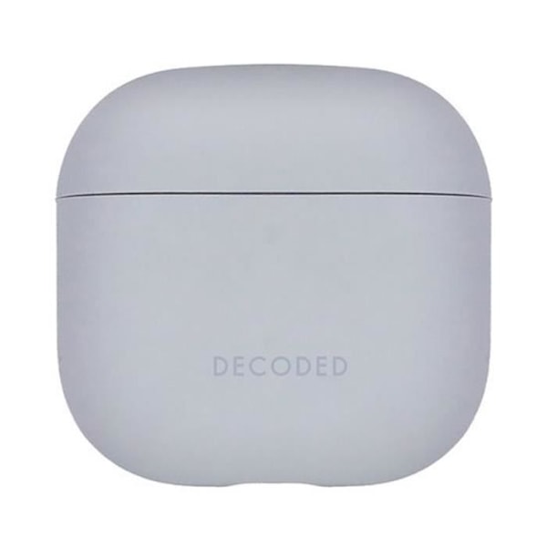 Siliconfodral för AirPods 4 med stötskydd och LED-indikator Decoded Grå Grå