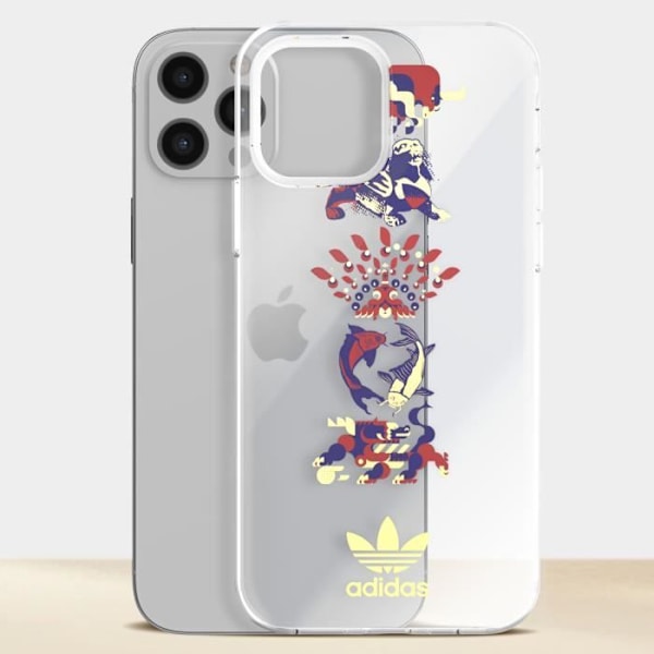 Cover til iPhone 12 Pro Max Silikone Gel Jovial Pattern Tynd Letvægts Adidas Transparent