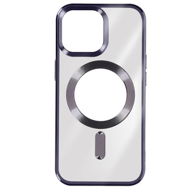 MagSafe Fodral för iPhone 15 Pro Max Silikonkameraskydd Krom Lila Lila