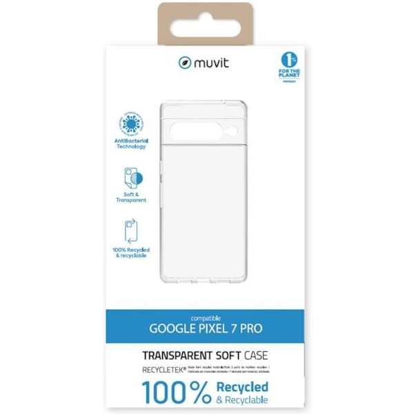 GOOGLE PIXEL 7 PRO:LLE SUUNNITELTU MUVIT FOR CHANGE SOFT CASE Svart