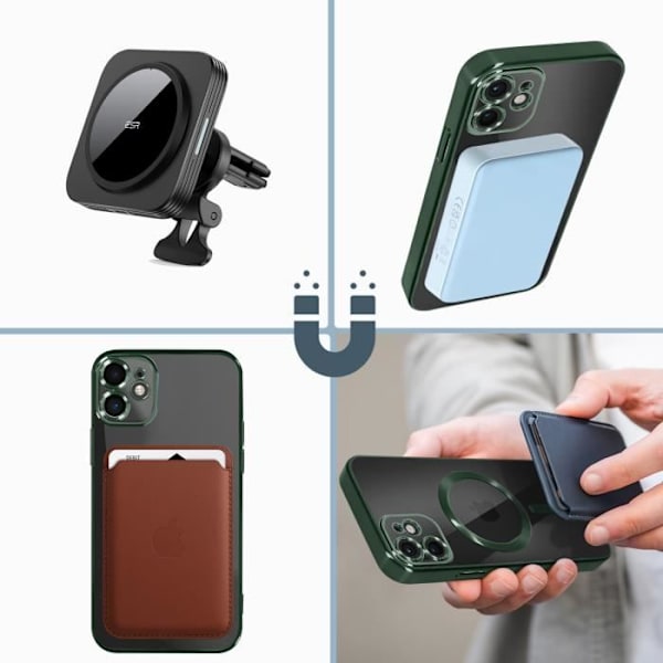 Coque MagSafe - Apple - iPhone 11 - Silikone - Grøn - Blød Grön
