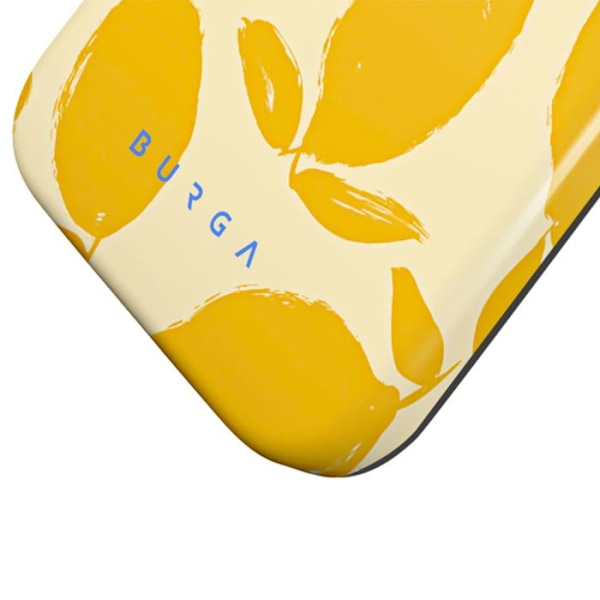 Coque MagSafe för iPhone 16 Pro Max Elegant Mönster Citron Tart Burga Gul Gul
