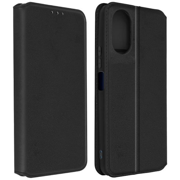 Fodral till Oppo A17 - AVIZAR - Korthållare Video Support - Svart Svart