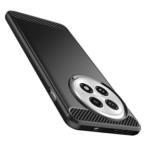 Coque för OnePlus 13 Silikon Design Kolfiber Borstad Svart Svart