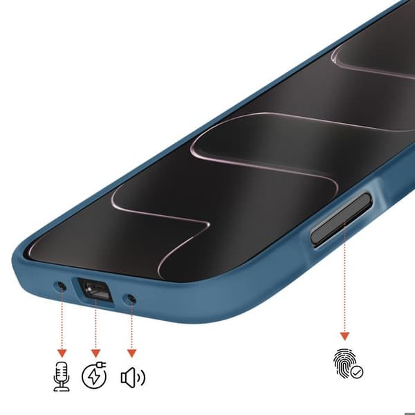 MagSafe-skal för iPhone iPhone Air Skydd Bi-material Hård Baksida Mörkblå Mörkblå