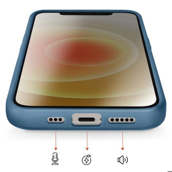 Skal för iPhone 12 / 12 Pro MagSafe Bimaterial Hård Baksida Blå Blå